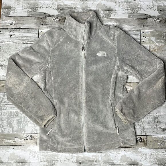 North Face Full Zip Sherpa Jacket Gray small - Picture 1 of 8